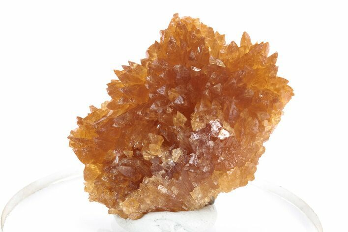 Intense Orange Calcite Crystal Cluster - Poland #214181